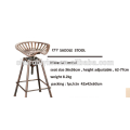 industrial vintage outdoor solid 4 leg bar stools for heavy people/metal bar stool